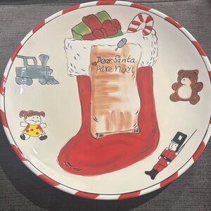 Christmas cookies vintage retro y2k holiday joy for Santa plate new without box